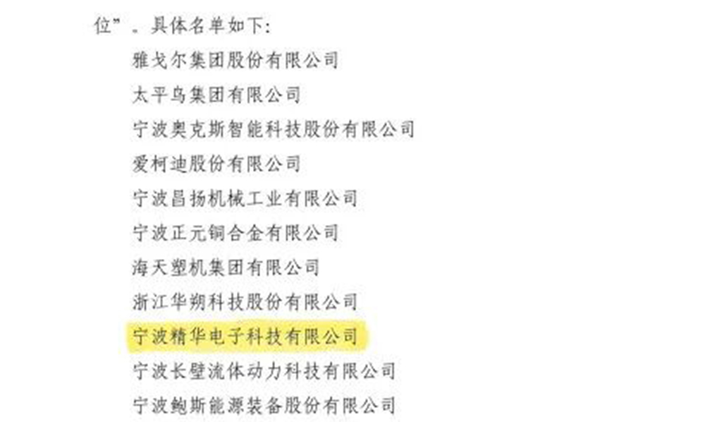 喜报|精华股份荣获宁波市工业企业“平安企业建设优秀单位”称号(图2)